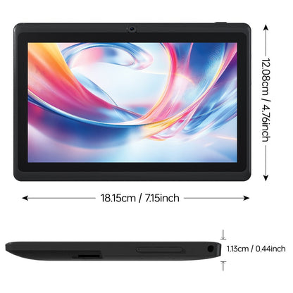 Android Tablet 7-Inch with Android 12, 4GB RAM, 32GB Internal Storage, Quad-Core CPU and Dual Cameras
