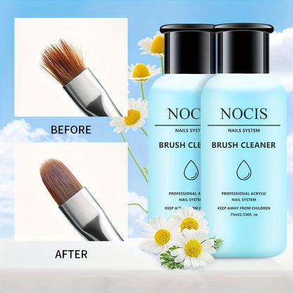 Acrylic Nail Brush Cleaner & Conditioner 2-Pack Wash Pen for Home and Salon Manicures, with the Listed Configuration