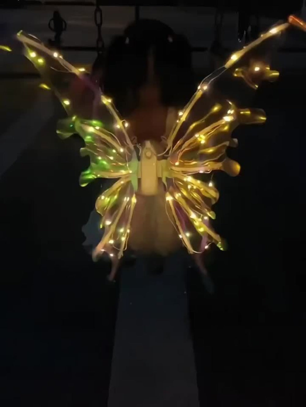 LED Fairy Wings USB Rechargeable Light Up Butterfly Wings for Girls with the Listed Color, Size or Set Options for Everyday Use
