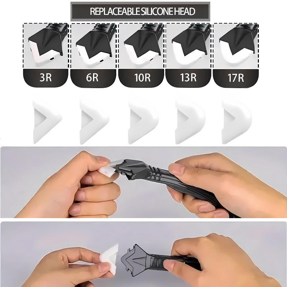 Grout Removal Tool Set 6-in-1 with 5 Replaceable Stainless Steel Blades – Multi-Function Tile Grout Scraper
