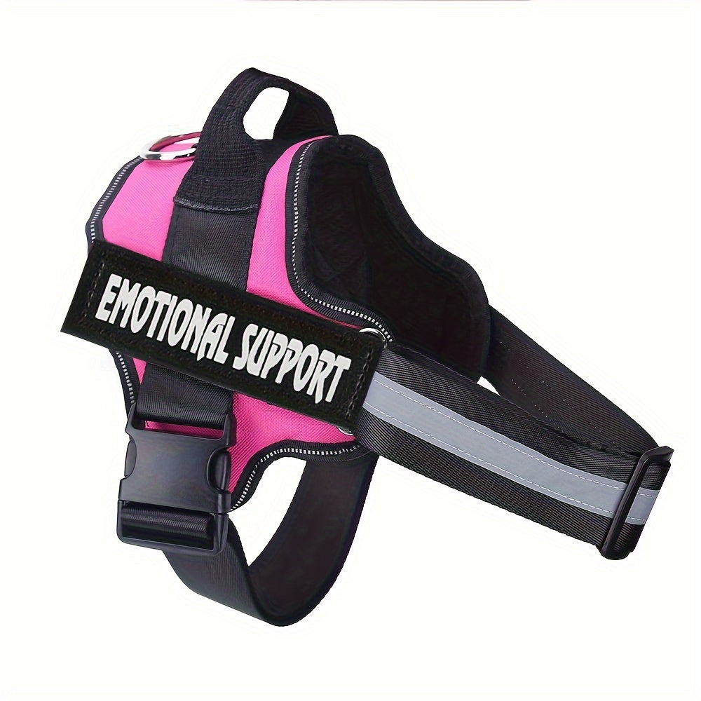 Emotional Support Dog Harness No-Pull Reflective Vest with Handle – Adjustable No-Choke ESA Pet Harness for Easy Walking & Training