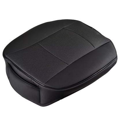 Car Seat Cover Front Cushion with PU Leather, Bamboo Charcoal Strips and 21.5 x 20.5 Inch Size