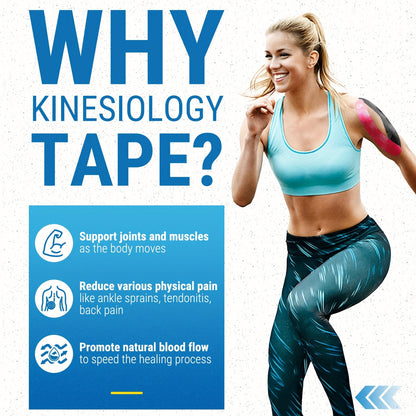 Sports Kinesiology Tape 20 Precut Strips Purple Reflective – Elastic Synthetic Athletic Muscle Support Tape, Quick Adhesion, 2" x 10" Each