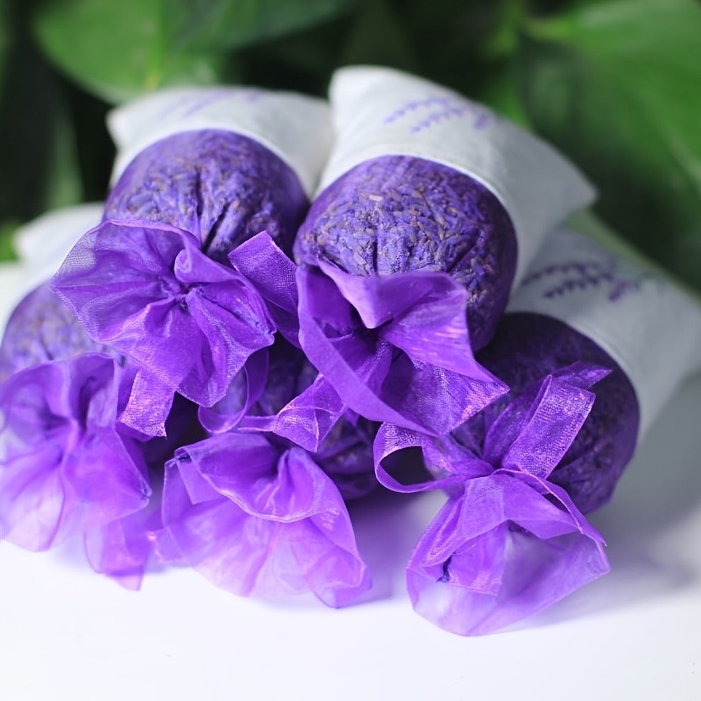 Lavender Scented Sachets Bags for Drawer Wardrobe Closet Car Fragrance - 5A Grade Fresh for Entryways, Bedrooms and Living Spaces