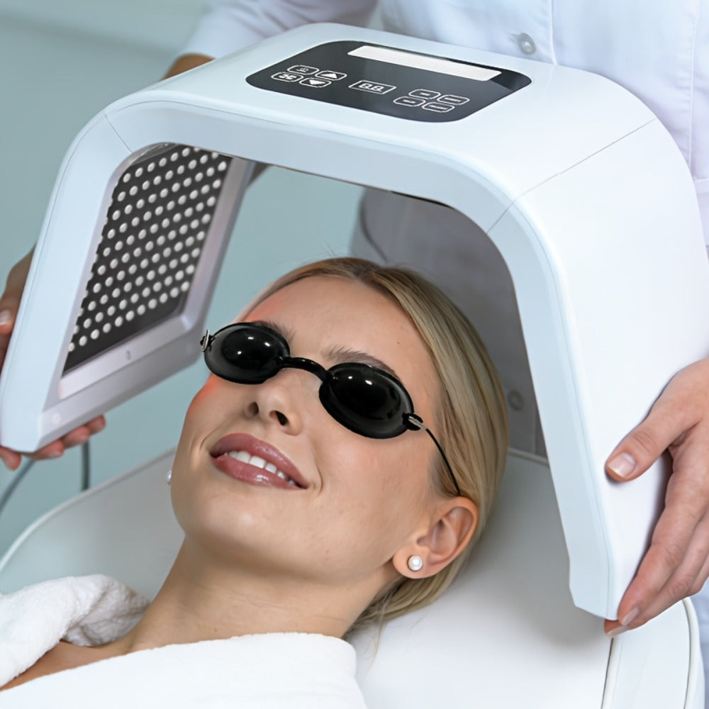 7 Color LED Skin Care Device Photon Therapy Spectrometer Wrinkle Acne Treatment Face for Entryways, Bedrooms and Living Spaces
