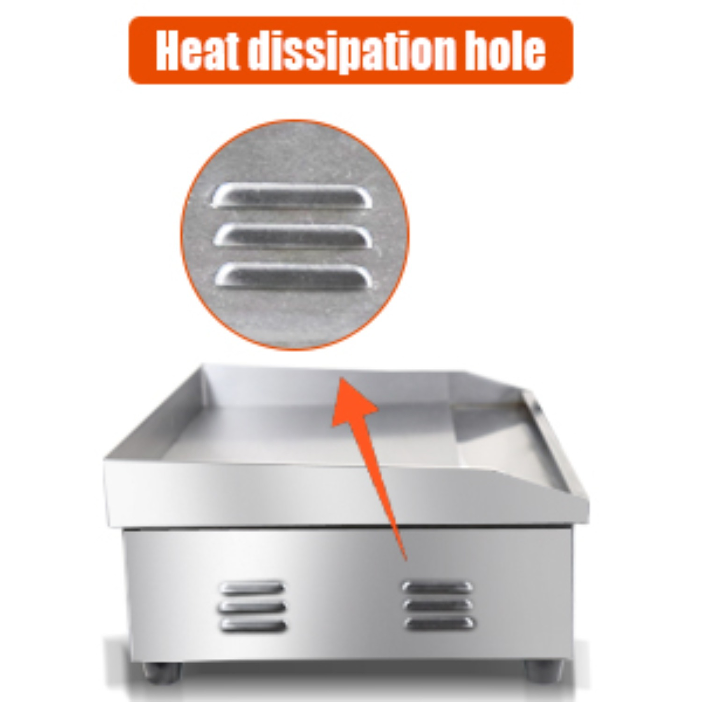 Electric Flat Top Grill 14"/22", Commercial Teppanyaki Griddle, Non-Stick Cast Iron Cooking Surface