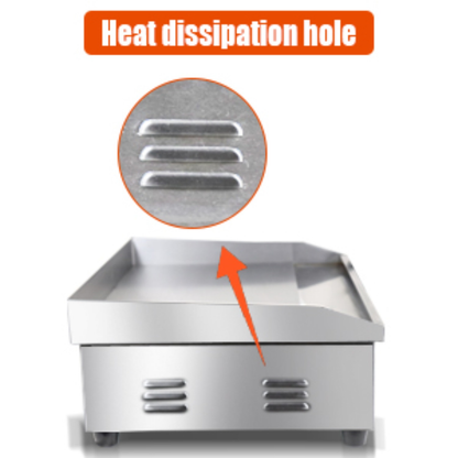Electric Flat Top Grill 14"/22", Commercial Teppanyaki Griddle, Non-Stick Cast Iron Cooking Surface