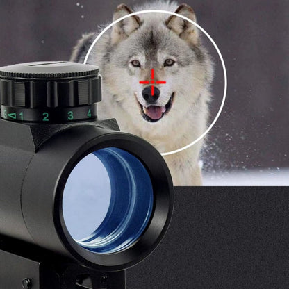 1x40 Red and Green Dot Sight with Crosshair or Point Reticle, Reversible 20mm and 11mm Rail Mount