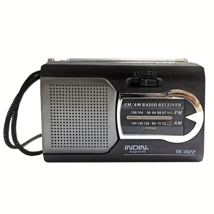 Portable AM FM Shortwave Radio with VFD Display, 21-Inch Antenna Long-Range Reception, AA Battery or DC Powered