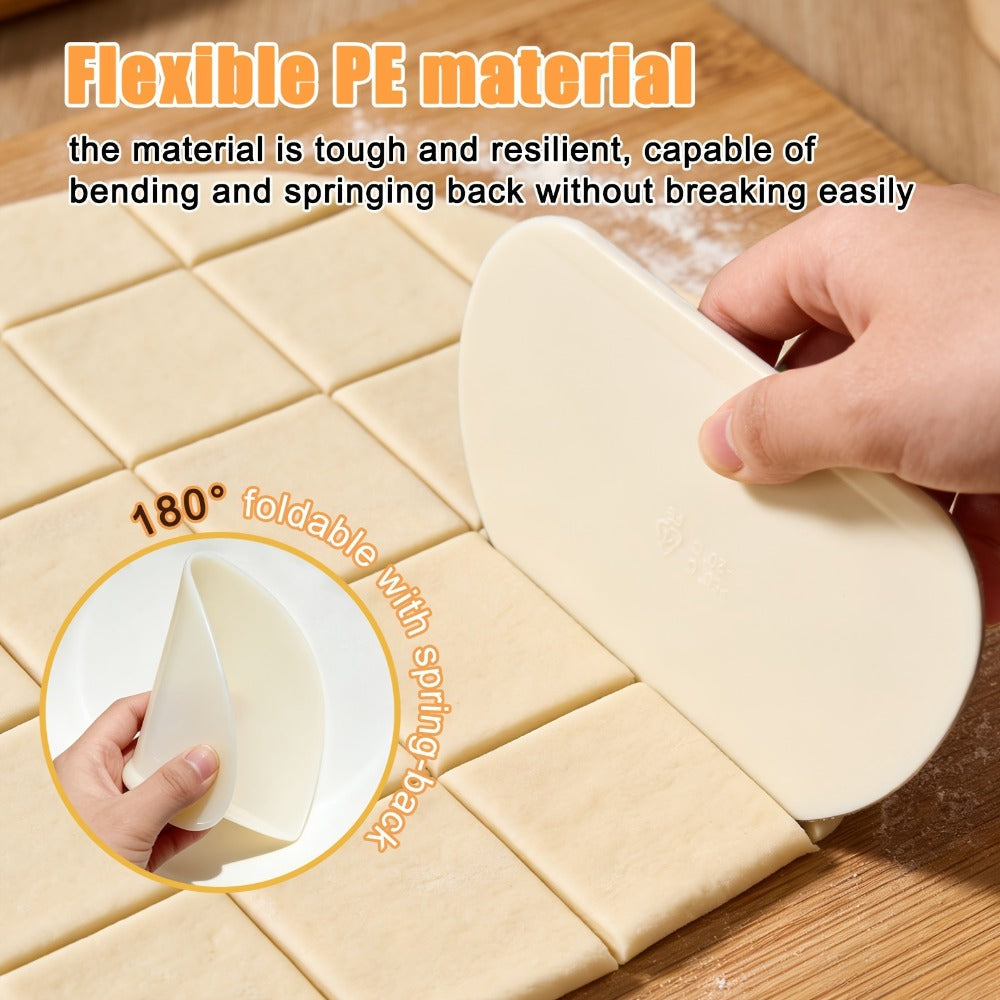 Silicone Baking Mat Set 4pcs, Extra Thick Non-Stick Pastry Mat with Measurement Scales, Non-Slip Dough Kneading Mat, Includes Rolling Pin