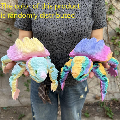 Articulated Crocodile & Turtle 3D Printed Figure, Large Flexible Movable Joints Poseable Animal Collectible