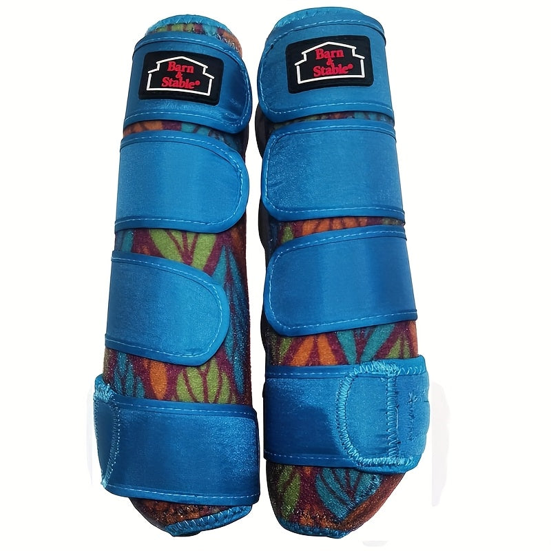 Horse Leg Wraps & Sports Boots – Ultra-Breathable Impact-Resistant Protective Boots for Front & Rear Legs, Endurance Training, 5 Patterns