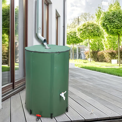 Collapsible Water Tank Large Capacity – Foldable Rainwater Collection System, Drinking Water Safe, 52 to 200 Gallon Options for Irrigation