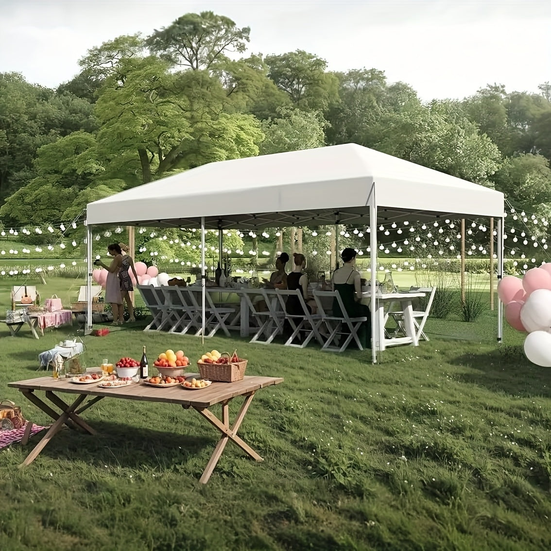 10'x20' Instant Canopy Tent - High Quality Pop-Up Event Shelter with Sidewalls, Portable Outdoor Party tent for Weddings