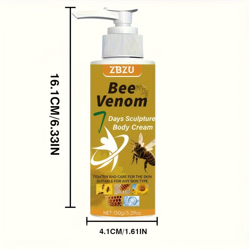 Skin Tightening Body Cream with Bee Venom & Collagen – 7-Day Rapid Firming Lotion for Arms, Abdomen, Thighs & Buttocks | Vitamin C