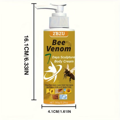 Skin Tightening Body Cream with Bee Venom & Collagen – 7-Day Rapid Firming Lotion for Arms, Abdomen, Thighs & Buttocks | Vitamin C