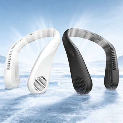 Bladeless Neck Fan Rechargeable, 4 Speed Hands-Free Portable Neck Fan 66 Vents 4-16 Hours Battery