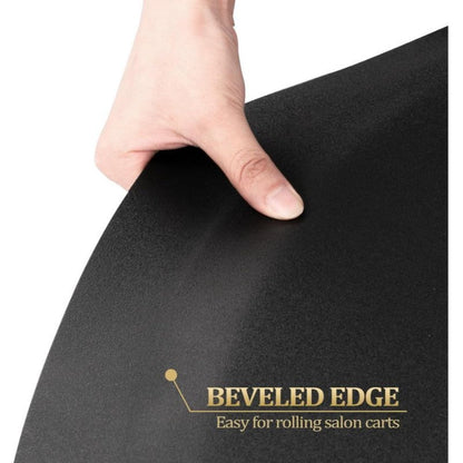 Anti-Fatigue Salon Mat for Hair Stylist with Round Cutout – Thick Non-Slip Standing Mat for Barber Chair, Hairdresser, Barbershop