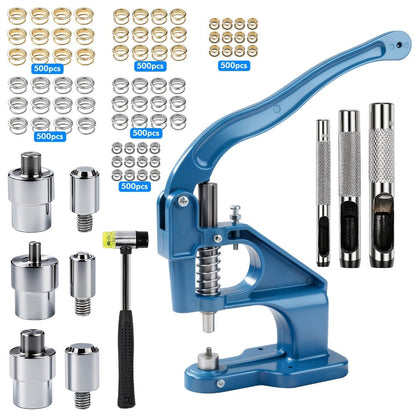 Grommet Machine Kit Eyelet Punch Tool Set for Entryways, Bedrooms and Living Spaces, with the Listed Configuration
