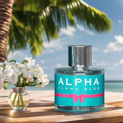 Perfume for Women Alpha Blue 100ml EDT Spray with a Sweet Floral Fragrance Profile in a Distinctive Bottle Presentation