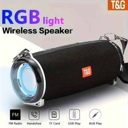 Bluetooth Speaker T&G TG192 with 2400mAh Battery, IPX4 Rating, RGB Breathing Light and Five Color Options