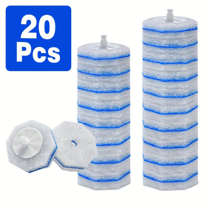 Toilet Brush Refills Compatible with Clorox Toilet Wand Replacement Heads Upgraded Fiber for Entryways, Bedrooms and Living Spaces