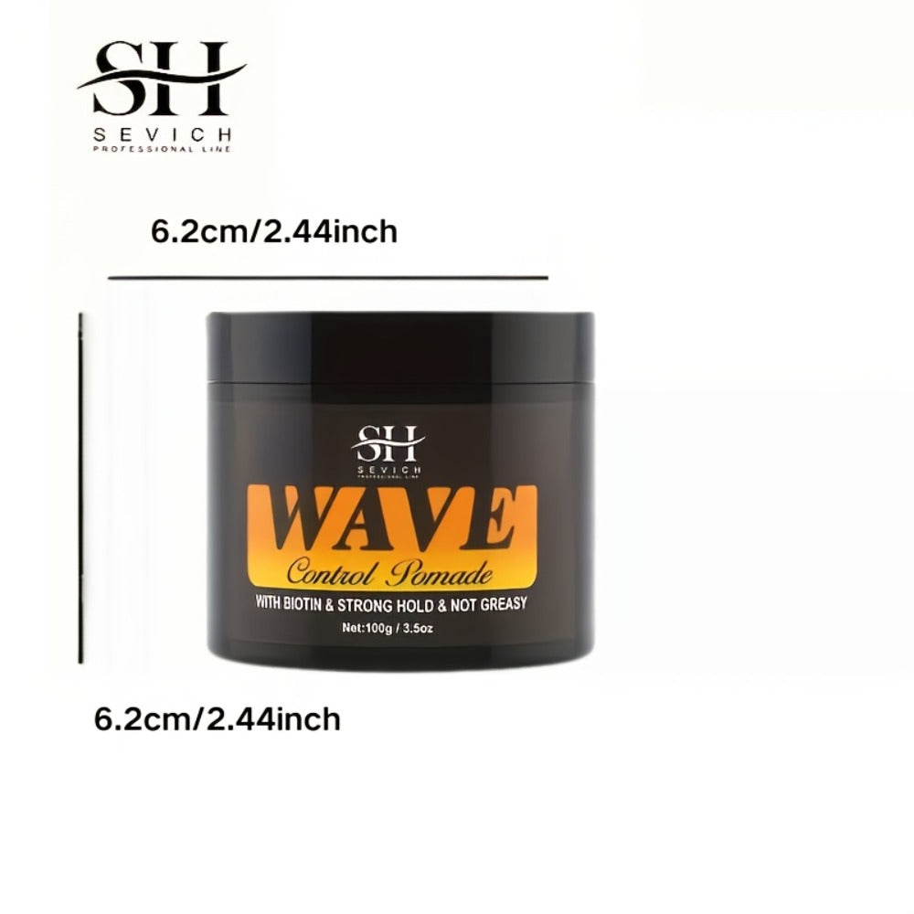 360 Wave Pomade Strong Hold Hair Styling with Jojoba Oil – Frizz Control Moisturizing Formula for Dreads Locks Twists Coily Curly Wavy Hair