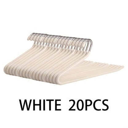 Pants Hangers Metal Open Leg Non-Slip – Heavy Duty Trouser Jeans Hanger for Wardrobe, Space Saving, Black or White, 10/20/30/50pcs