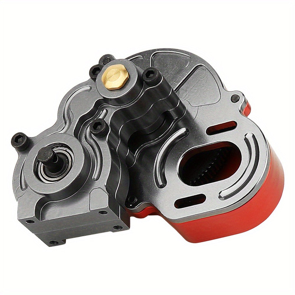 Metal Gearbox with Motor Gears for 1/10 RC Crawler Truck – LCG Transmission Upgrade for Axial SCX10 WRAITH 313mm Wheelbase