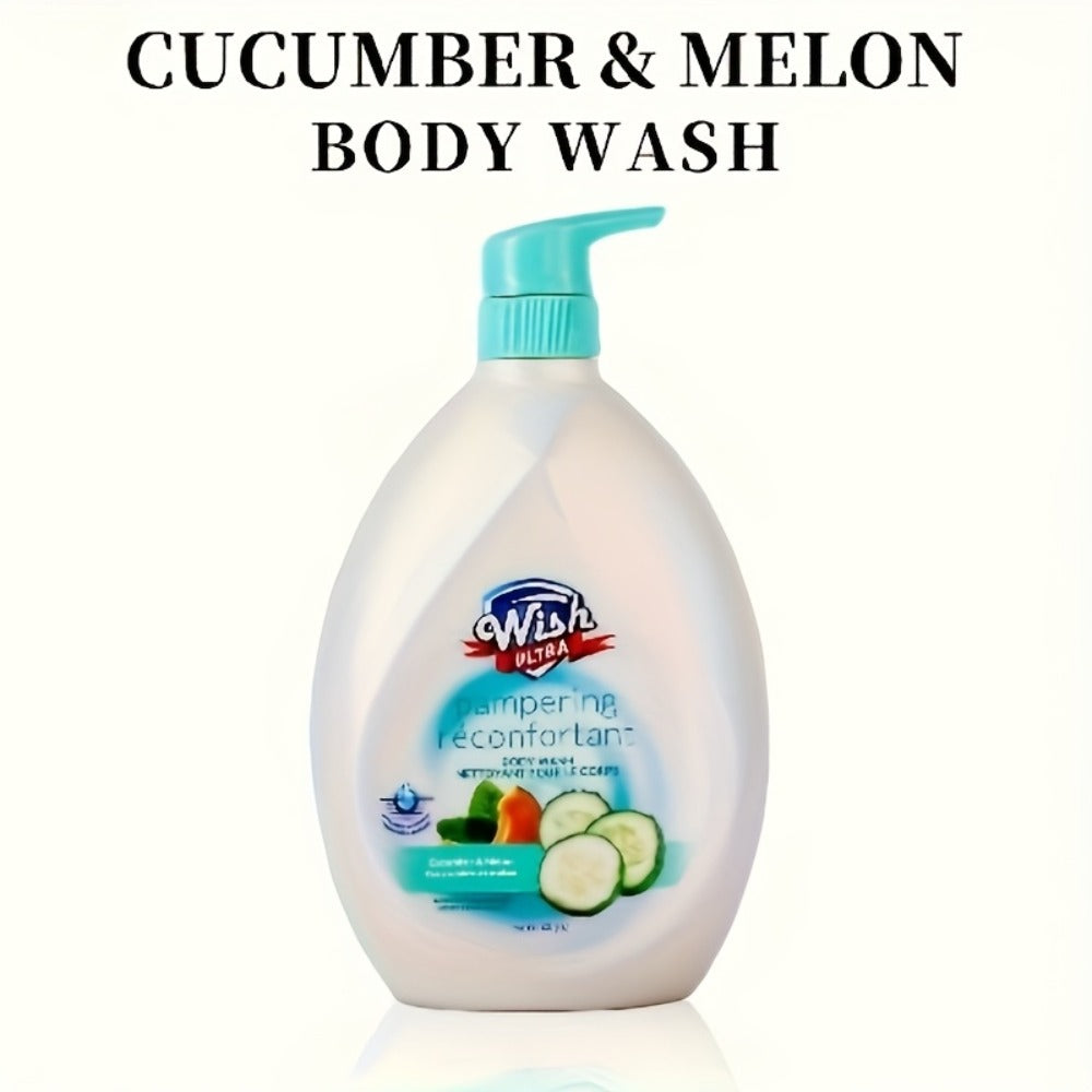 Pump-Bottle Body Wash with Vitamin E Label, Five Scent Options and Single or Two-Piece Packs