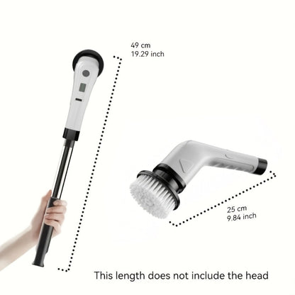 Telescopic Electric Cleaning Brush with Long Handle, 7-in-1 & 14-in-1 Multifunctional Power Scrubber Kit