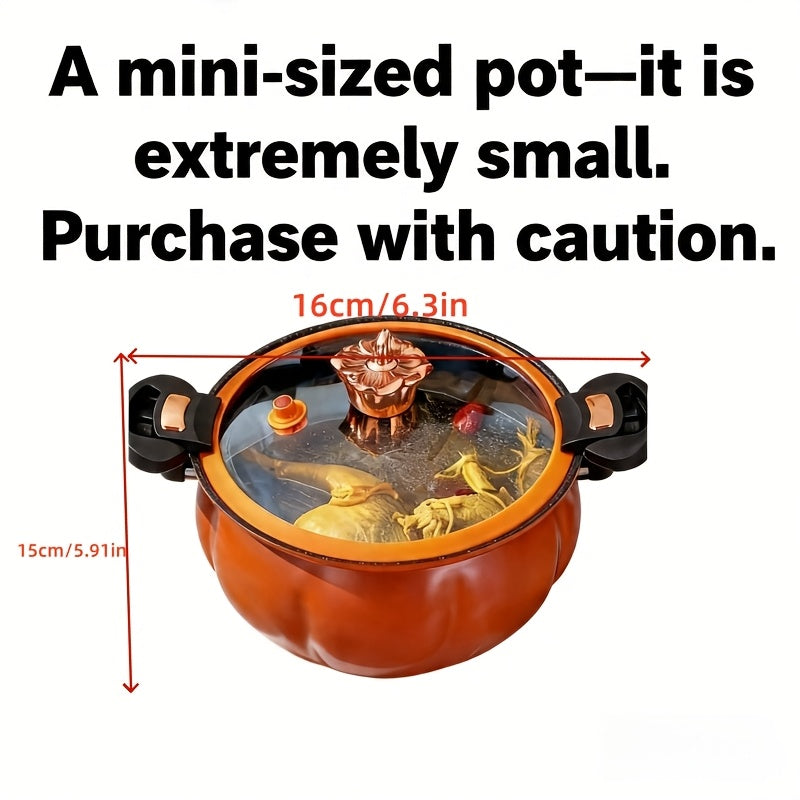 Nonstick Soup Pot Large Capacity 1.85 Gallon Twist Lock Handle Cooking Pot for Gas Stove Induction Cooker Open Flame Multifunctional Stew
