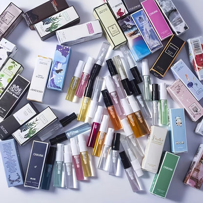 Women's Perfume Gift Set - Random Flavor Solid Fragrance Sampler 10pcs Color Box / 30pcs Card Version