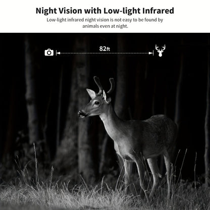 Solar Powered 4G Trail Camera 4K Live View 0.2s Trigger Speed 120° Wide Angle 850nm Night Vision No WiFi Needed Cellular Hunting Wildlife