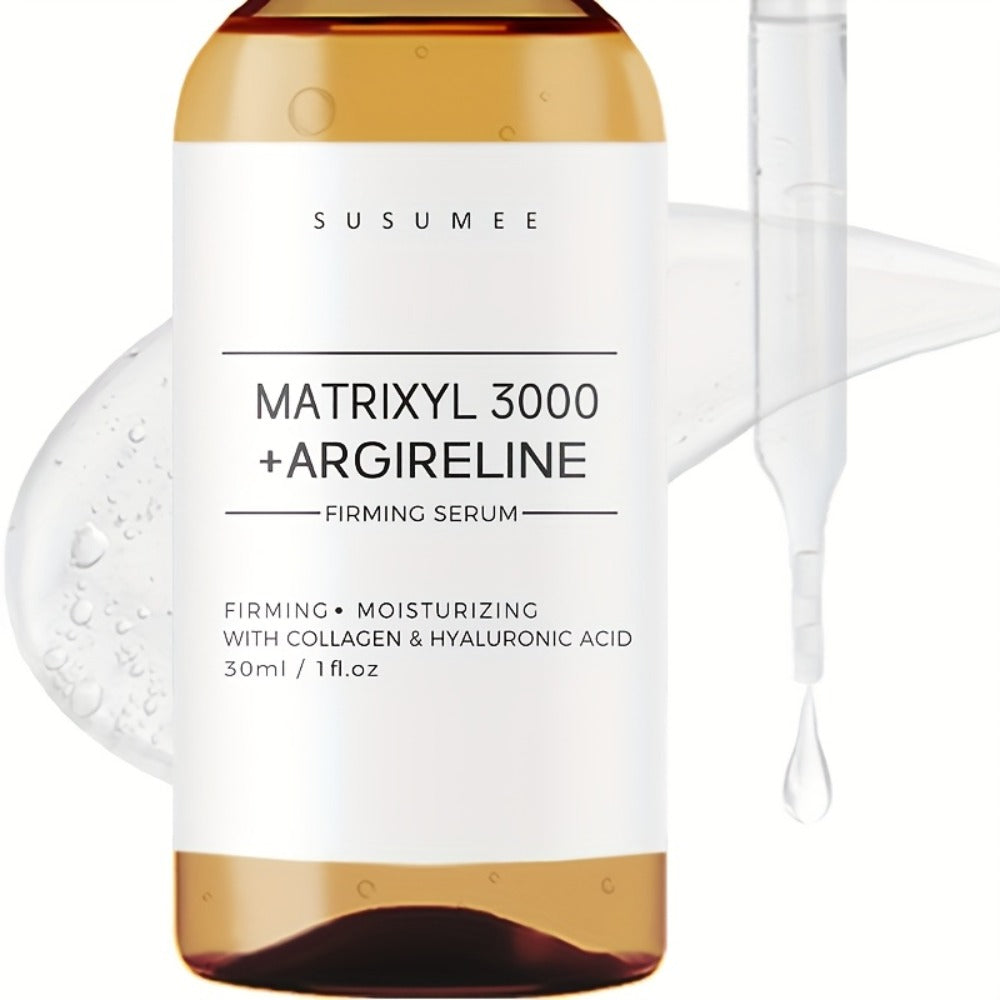 Face Serum with Matrixyl 3000, Argireline, Collagen and Hyaluronic Acid in a 30ml Amber Dropper Bottle