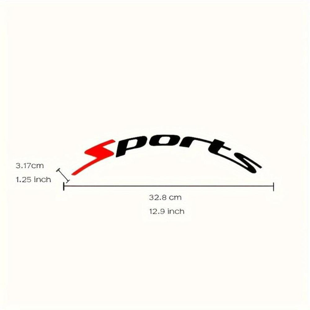 Tire Letter Stickers – Sport Racing PVC Tire Decals for Car & Motorcycle, Self-Adhesive Raised Letter Stickers