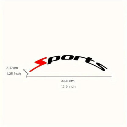 Tire Letter Stickers – Sport Racing PVC Tire Decals for Car & Motorcycle, Self-Adhesive Raised Letter Stickers
