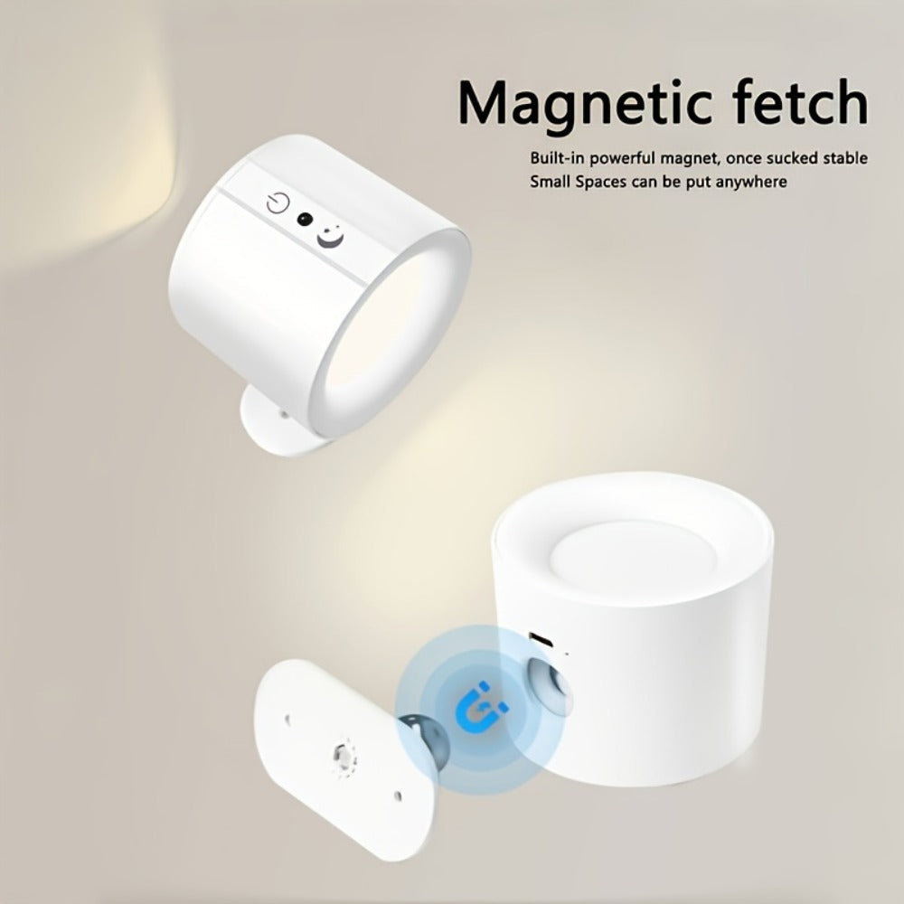 Rechargeable Magnetic LED Wall Sconce 360° Rotatable for an Everyday Personal Care Routine