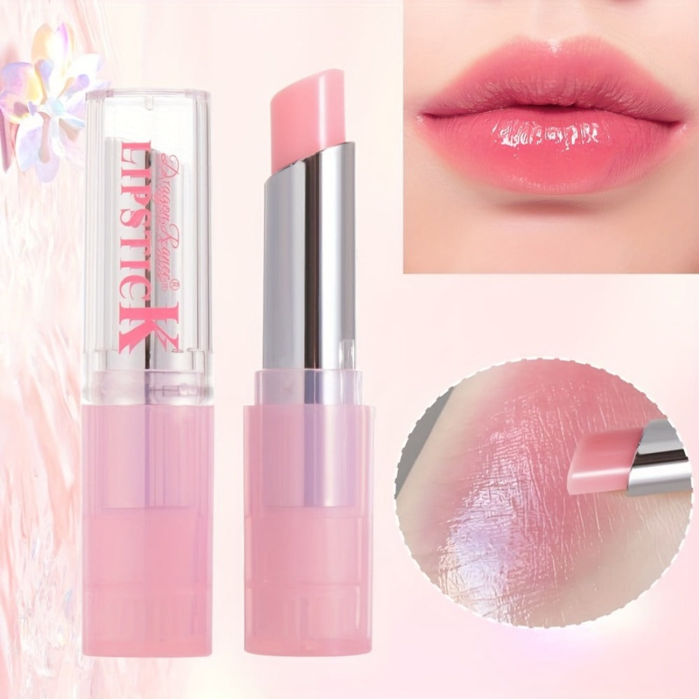 Lip Balm YAMITIK 4-Piece Tinted Stick Set with Pink Tubes, Sheer Gloss Finish and DR111 Option