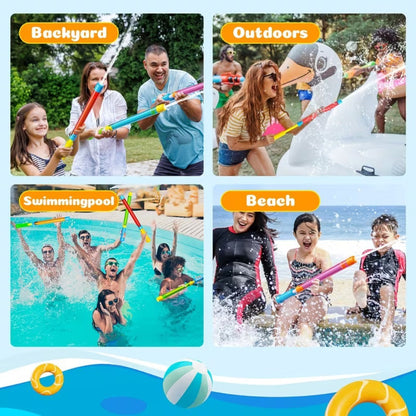 Water Polo Balls Bulk Set 80 Pack for Pool Games & 4-Piece Mini Water Gun with the Listed Color, Size or Set Options for Everyday Use