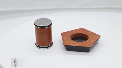 Rolling Knife Sharpener with Two-Angle or Five-Sided Magnetic Base Options in Wood Finish Design