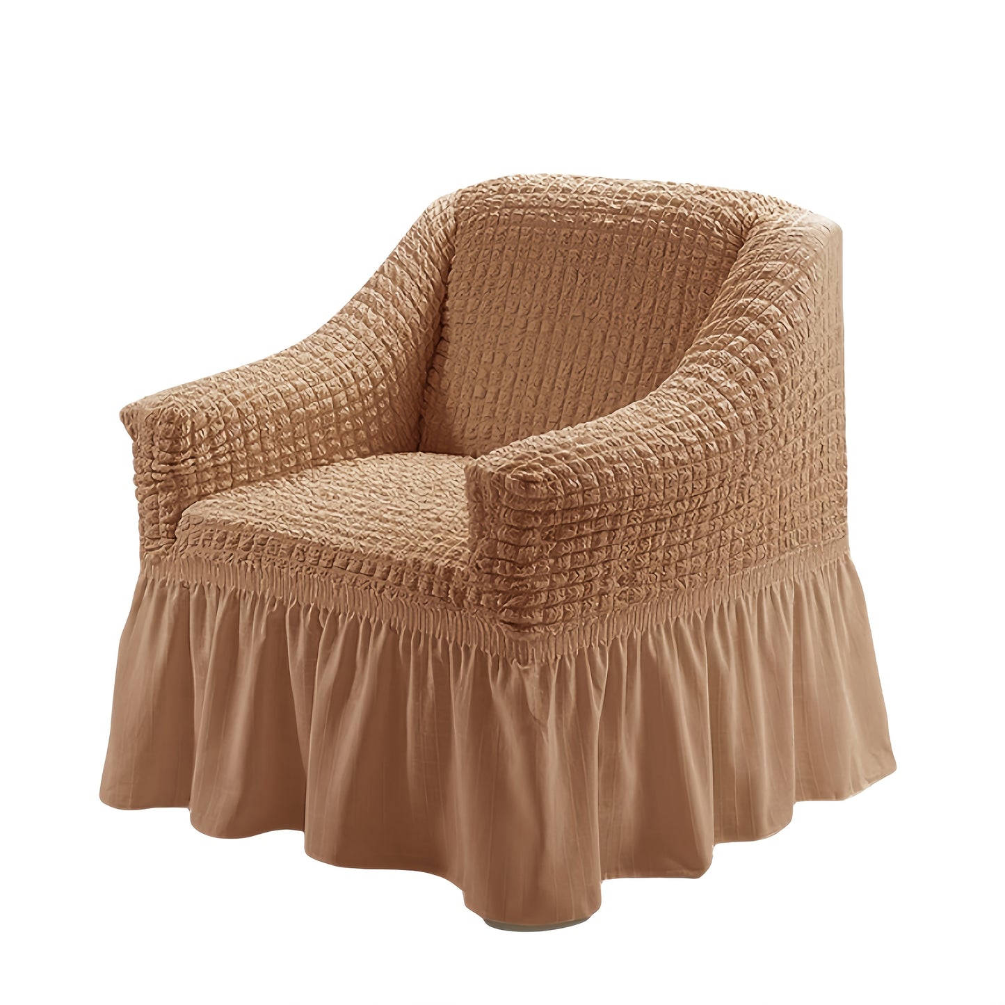 Sofa Cover Seersucker Stretch Slipcover with Elastic Band Closure for 1 to 4-Seater Sofas in Eight Colors