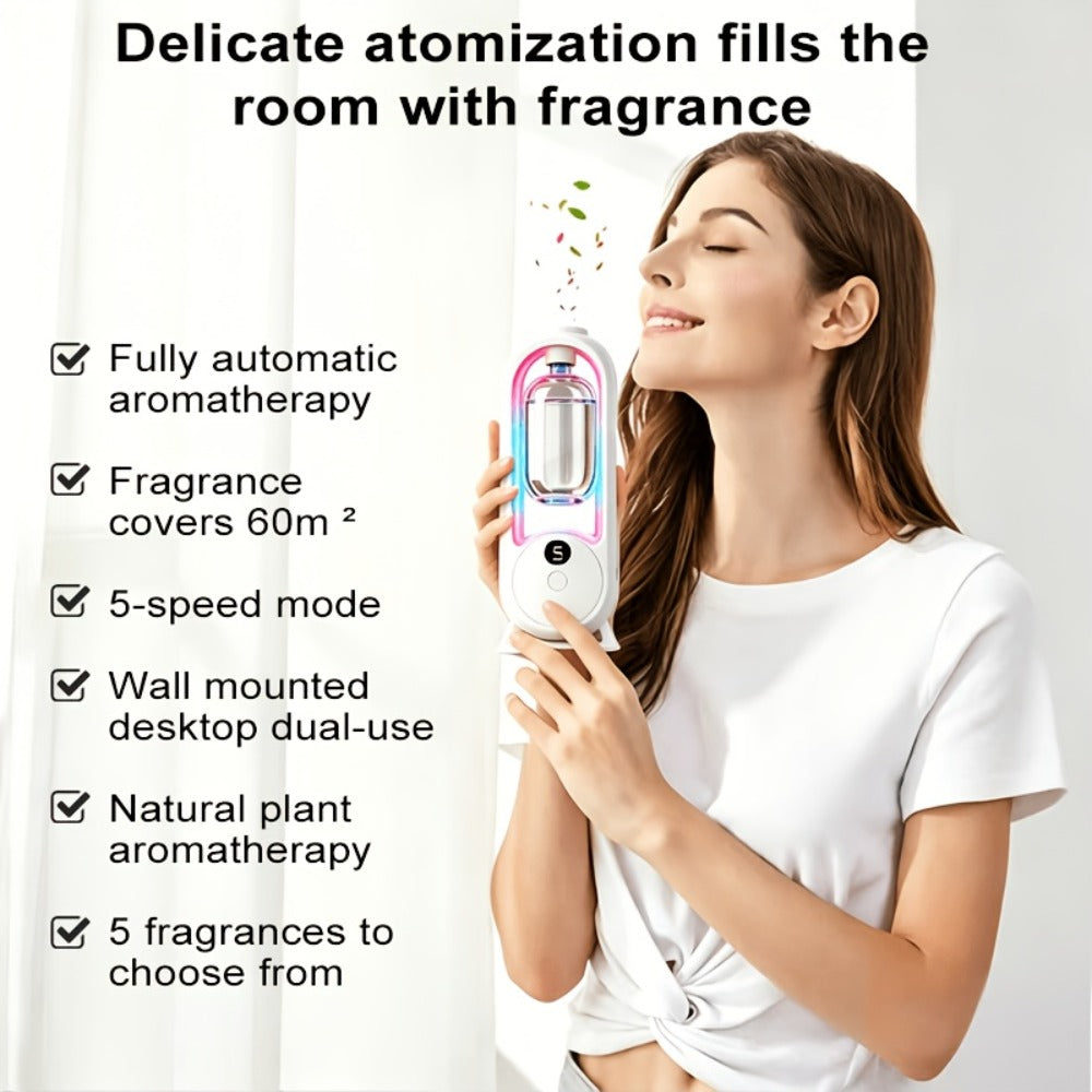 Aromatherapy Diffuser with Essential Oils 2-in-1 Humidifier - Hotel Scent Home Fragrance Machine with Natural French Essential Oils