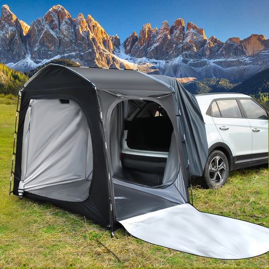 Camping Tent SUV Tailgate Format with Source-Listed 5-Person Capacity, Porch Awning and Four Colors