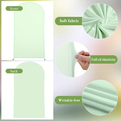 Wedding Arch Cover 2pcs Stretchable Wrinkle-Free Polyester Tight-Fit Arch Banner Covers for an Everyday Personal Care Routine