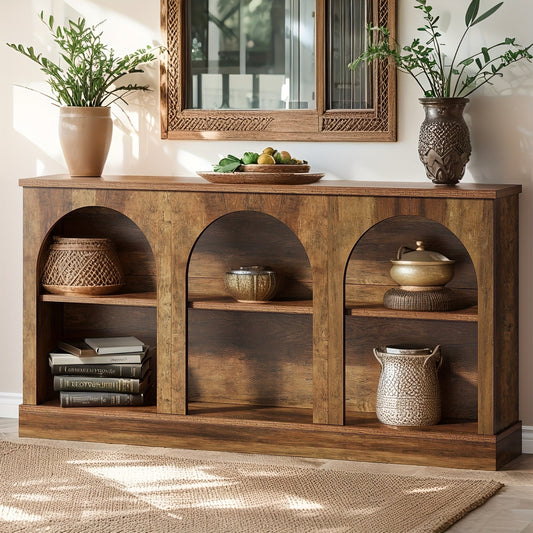 Console Table shown in the Brown option