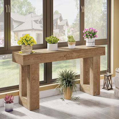 Console Table shown in the Natural option