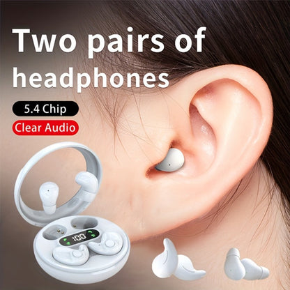 True Wireless Earbuds Two-Pair Gift Set with Transparent LED Display Case and Dual Touch Controls