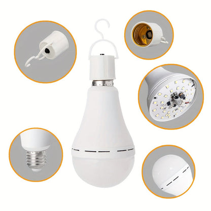 Emergency Light Bulb for Power Outages 2000mAh Rechargeable LED 6000K with Backup Battery, Auto-On Failure Detection