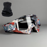 Graffiti-N Red and White-Transparent and Headscarf